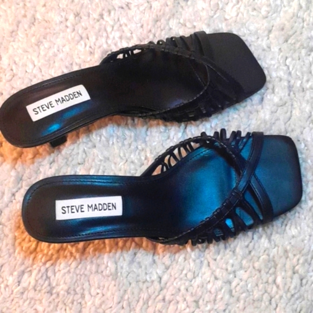 STEVE MADDEN SHAREY kitten Heel Sandals Size 7 - Picture 4 of 14